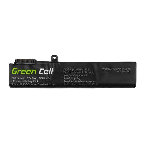 Portable Battery Green Cell BTY-M6H for MSI GE62 GE63 GE72 GE7 - MS16