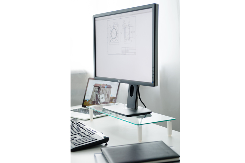 DIGITUS Glass Monitor Riser 20kg - DA-90358