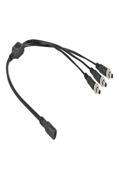 Delock Strömfördelare - DC-hona 5,5 x 2,1 mm (hona) till DC-hona 5,5 x 2,1 mm (hane) - 86572