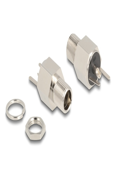 Delock Strömkontakt - DC-jack 5,5 mm x 12 mm (ID: 2,5 mm) (F) skott - 90188