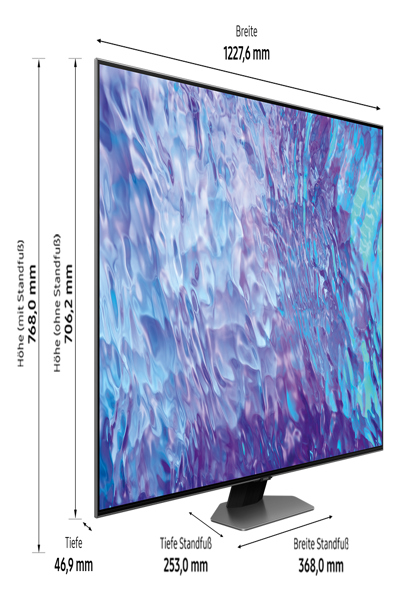 Samsung GQ55Q80CAT - 55" Diagonal Class Q80C Series LED backlit LCD TV
