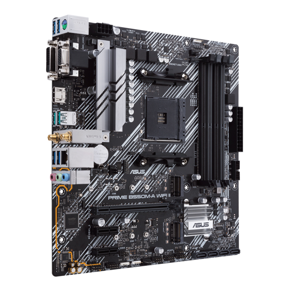 ASUS PRIME B550M-A WIFI II Micro ATX Moderkort - 90MB19X0-M0EAY0