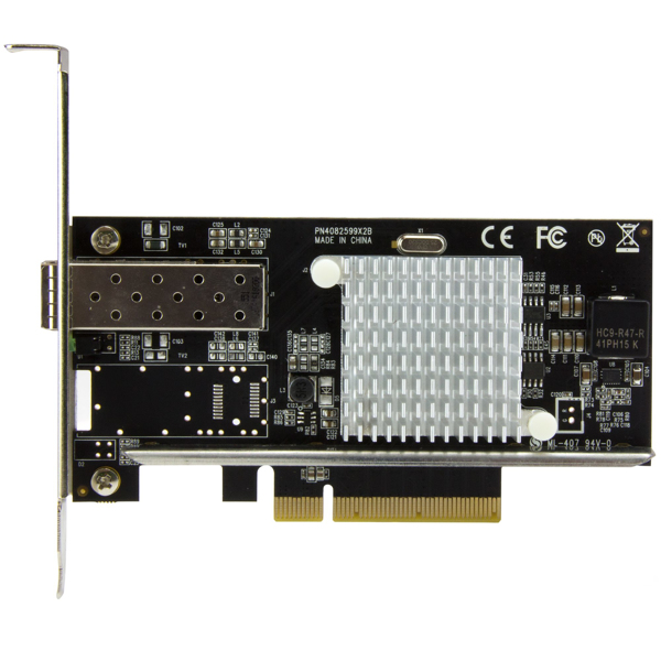 StarTech 1-Port 10G Open SFP+ Network Card - PCIe - Intel Chip - MM/SM - Internal - Wired - PCI Express - Fiber - 10000 Mbit/s - Black - PEX10000SFPI