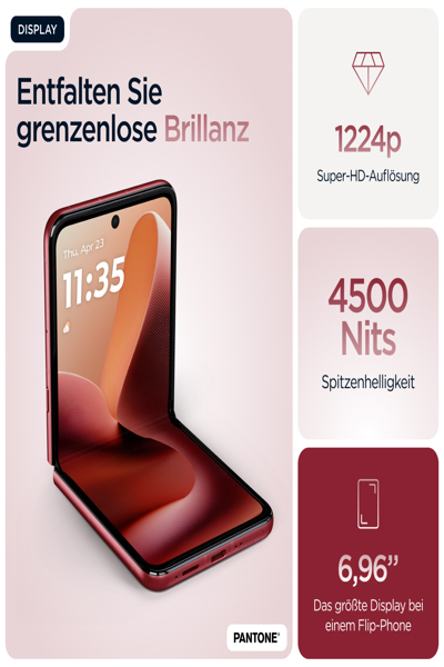 Motorola Solutions razr 60 ultra 6.96" Dual SIM Android 15 USB Type-C 4700 - 512 GB - 4,700 mAh - PB8R0008PL