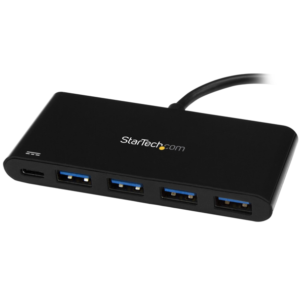 4 Port USB C Hub 4x USB Type-A (USB 3.0 SuperSpeed ​​5Gbps) - 60W Power Delivery Passthrough - Portable C to A Adapter Hub Hub 4 porte USB - HB30C4AFPD