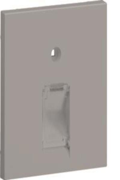 Hager Central Sheath UAE: 1-Gang for 55 Frame, Halogen-Free Lacquered Aluminum (Aluminium).