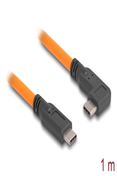 Câble USB Delock - USB-C (M) 24 broches coudé vers USB-C (M) 24 broches droit
