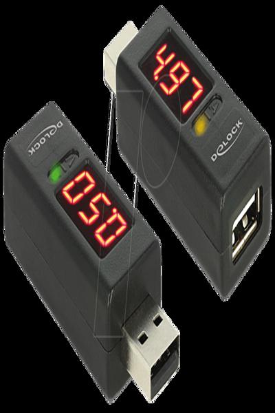 Delock USB-spännings- och strömmätare - 65569