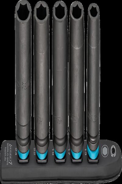 HAZET Rail 1/2" Douilles électriques 5 pièces longues