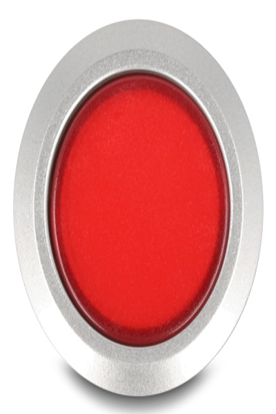 Delock Push Button protruding 22 mm 5 x Solder flat Plastic LED - 22047
