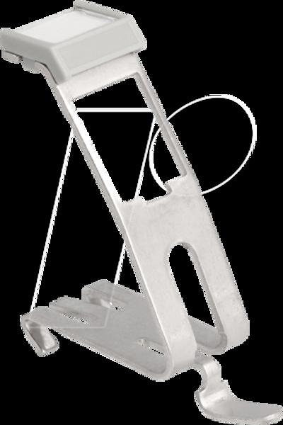 Delock Keystone-hållare med märkningsfält 1 port för DIN-skena metall, Plast, Rostfritt stål, Rostfritt stål, 52,4 mm, 60,7 mm, 17,7 mm - 66477