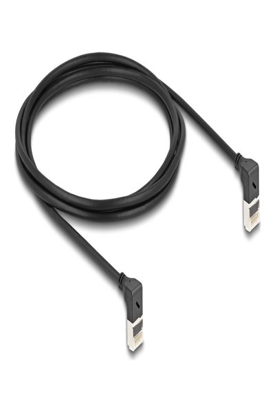 Câble patch Delock - RJ-45 (M) coudé vers le haut vers RJ-45 (M) coudé vers le haut
