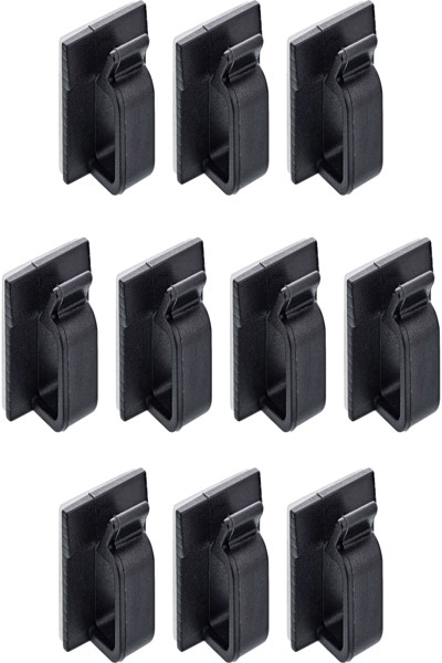 InLine M Nylon Adhesive Cable Mounts with 3M Pads 10-Pack
