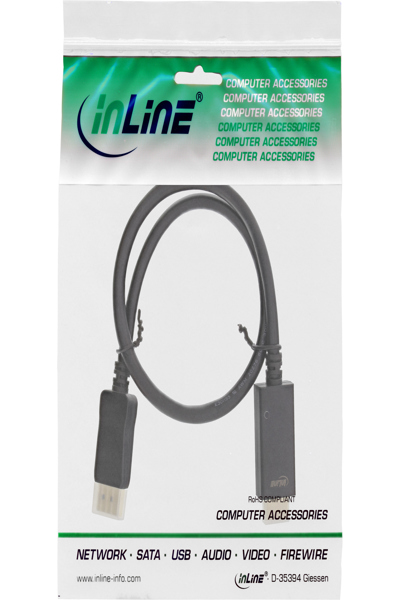 Câble convertisseur DisplayPort vers HDMI 4K en ligne (0,5 m)