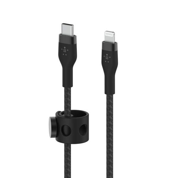 Belkin BOOST CHARGE USB-C to LTG Braided Silicon 1M Black - Digital - CAA011BT1MBK