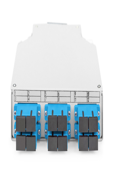 DIGITUS Fiber optic DIN rail box, OS2, equipped, with SC adapter and pigtail - DN-963890