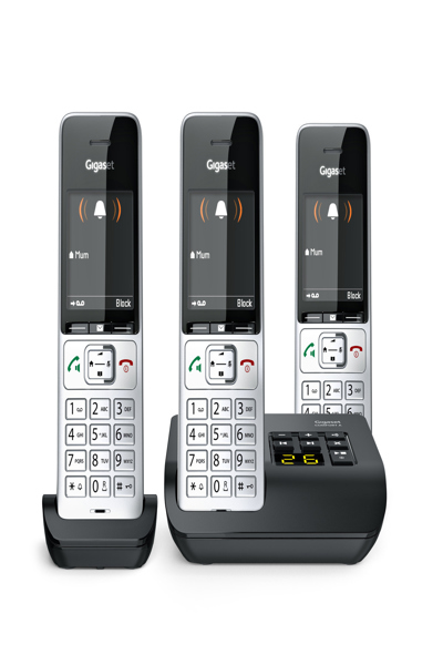 Gigaset Comfort 500A Trio Silver/Black Phone - L36852-H3023-B111