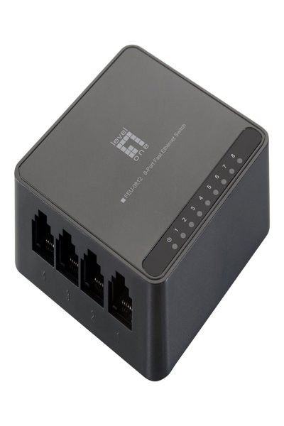 LevelOne FEU-0812 - Unmanaged - Fast Ethernet (10/100) - Full duplex - FEU-0812