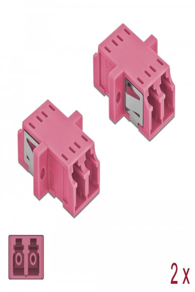 Delock Network coupler - LC multi-mode (F) to LC multi-mode (F) - 86537