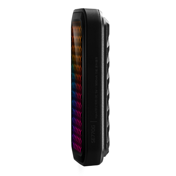ADATA SE770G 1TB extern RGB SSD, USB 3.2 Gen 2, bärbar - ASE770G-1TU32G2-CBK