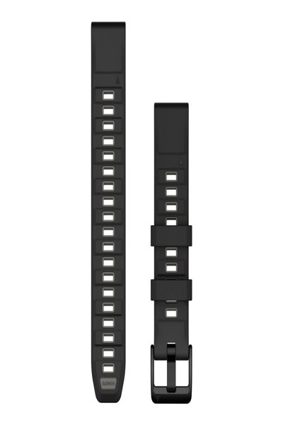 Bracelet silicone Garmin QuickFit Noir/Gris Galet