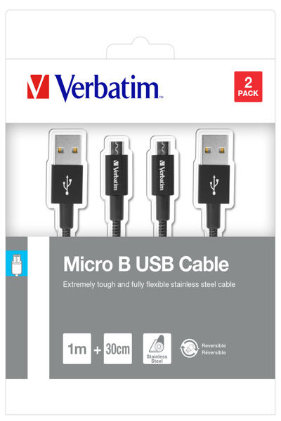 Verbatim Sync and Charge - USB-kabelkit - 48875