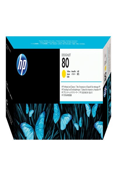 HP DesignJet 80 Ink Cartridge: Yellow, 17ml Original