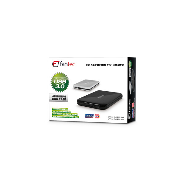 FANTEC ALU-25U3 - Black - HDD Caddy ATX 2.5 " - 1495