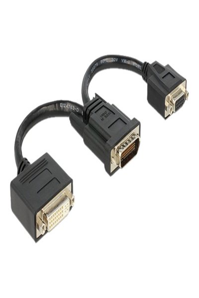 Delock Display adapter - HD-15 (VGA), DVI-I (F) to DMS-59 (M) - 65555