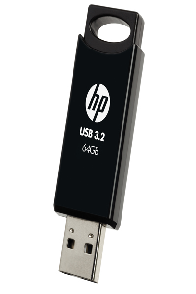 HP 64GB 712w Black USB 3.2 Flash Drive - HPFD712B-A-64