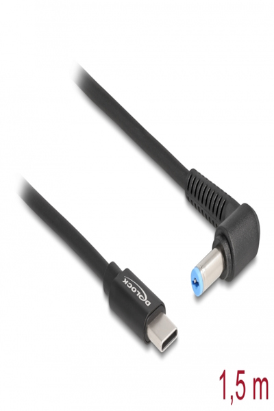 Delock Strömkabel - 24-stifts USB-C (hane) till DC-uttag 5,5 x 1,7 mm (hane) vinklad - 87976