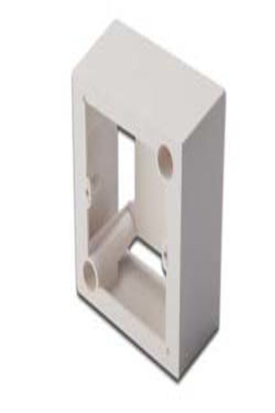 DIGITUS Surface Mountbox for Walloutlet Faceplates 80x80 mm - French Type - 80 mm - 80 mm - China - DN-93804