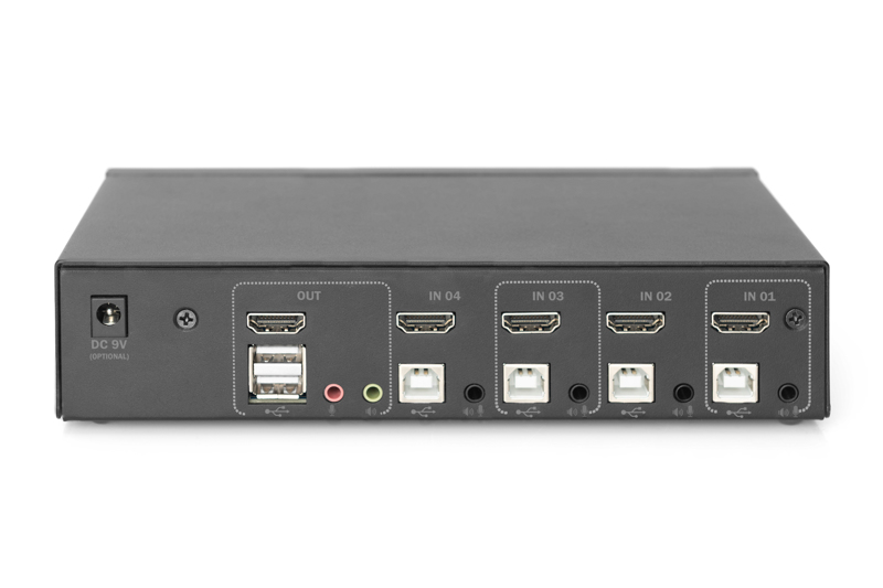 DIGITUS 2-portars HDMI KVM 4K - DS-12880