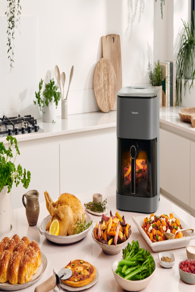 Panasonic NF-CC500SXE, Varmluftsfritös, 5 L, 80 °C, 200 °C, Enkel, Grå - NF-CC500SXE