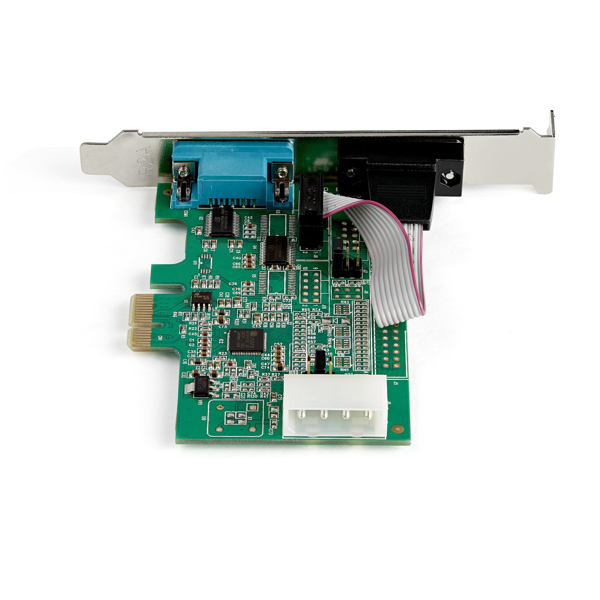 StarTech 2-port PCI Express RS232 Serial Adapter Card, PCIe RS232 Serial Host Controller Card, PCIe to Dual Serial DB9 COM Port Card, 16950 UART, Expansion Card, Windows, macOS, Linux - Full/Low-Profile (PEX2S953) - Serial Adapter - PCIe - RS-232 x - PEX2S953