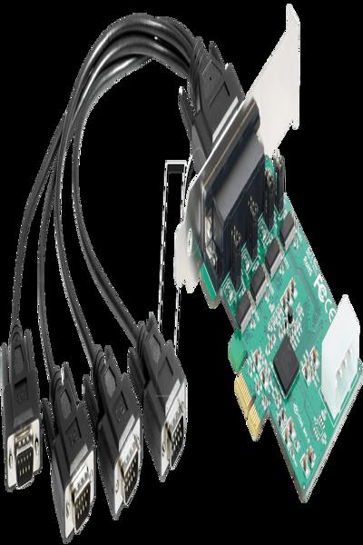 Delock PCI Express-kort > 4 x Seriell RS-232 - 89335