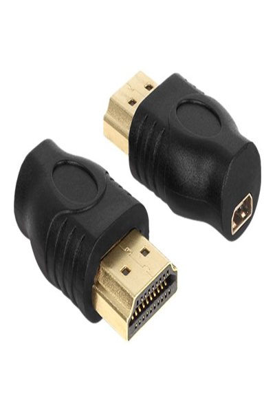 Delock HDMI-adapter - HDMI-hane till 19-stifts micro HDMI Typ D-hona - 65507