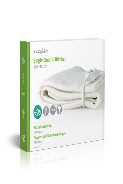Nedis Elektrisk Filt Enkel 150x80cm - PEBL110CWT1