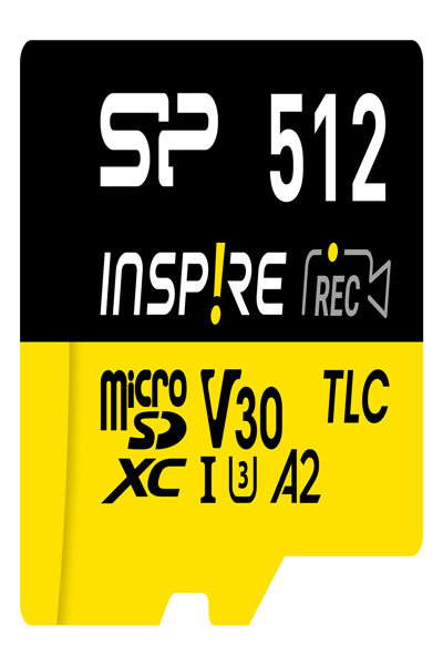 Silicon Power Inspire, 512 Go, MicroSDXC, Classe 10, UHS-I, 170 Mo/s, 150 Mo/s