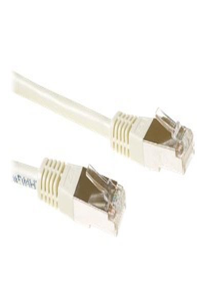 ACT Ivory 1 meter F/UTP CAT5E patch cable with RJ45 connectors - 1 m - RJ-45 - RJ-45 - Beige