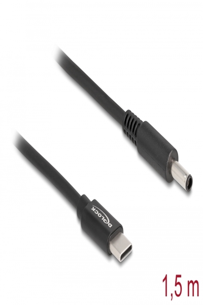 Delock Strömkabel - 24-stifts USB-C (hane) till DC-uttag 4,5 x 3,0 mm (hane) - 87974