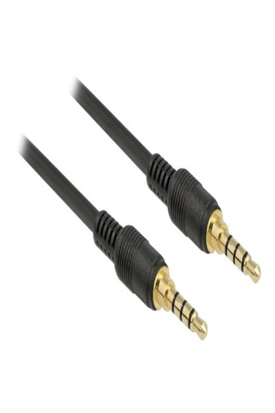 Delock 85592 - 3.5mm Male to 3.5mm Male Audio Cable - 0.5 m - Black - 85592