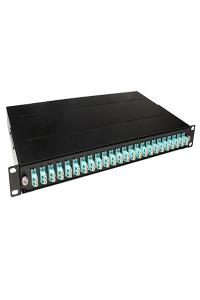 ACT Fiber panel 24 x duplex LC multimode OM3 - LC - Black