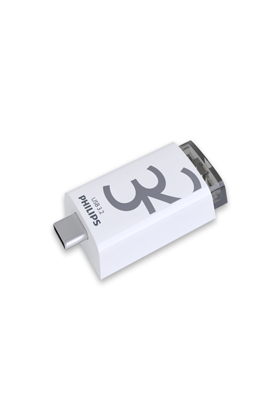 Philips Click 32GB USB Type-C 3.2 Gen 1 120MB/s Cap Transparent - FM32FD175B/00