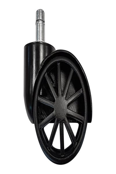 LC-Power LC-CASTERS-1BB - Castor wheels - LC-Power - with most gaming and office chairs - Black - Plastic - 5.8 cm - LC-CASTERS-1BB