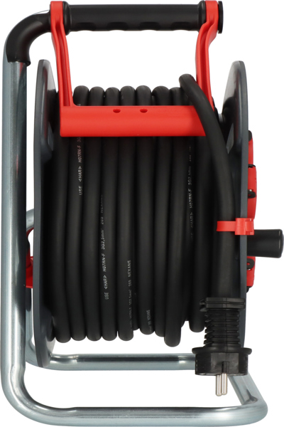 Brennenstuhl 9232250100, Svart, Röd, Plast, 5 AC-uttag, Rak, 25 m, IP44 - 9232250100