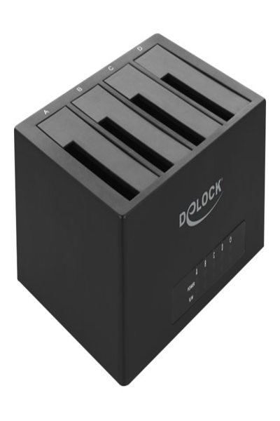 Delock USB Typ-C dockningsstation för 4 x SATA HDD / SSD - 63930
