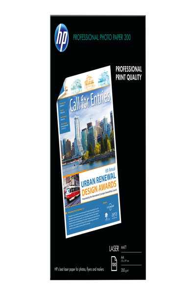 HP Q6550A Laser Printing Paper: A4, Matte, 100 Sheets, 200 g/m² - Q6550A