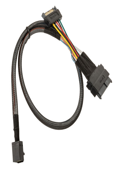 Câble de connexion InLine U.2 - SSD avec U.2 (SFF-8639) vers SFF-8643 + alimentation - 0,5 m