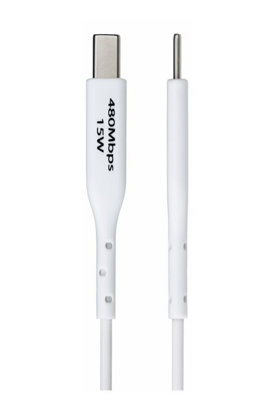 StarTech.com 1m vit USB-A till USB-C laddningskabel - USB2AC1MNCWHE